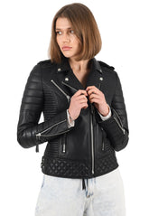 Women Genuine Leather Jacket WJ 09